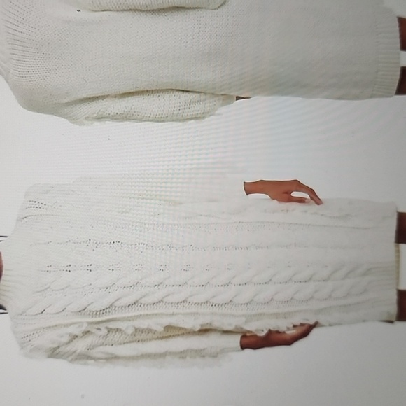 FARM RIO FRINGED CABLE KNIT  MIDI DRESS SIZE S - Picture 2 of 8